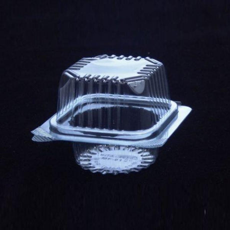 Clear Stackable 1 Cavity Cupcake Boxes | Pack of 50 - Bakeyy.com - India - Clear Stackable 1 Cavity Cupcake Boxes | Pack of 50 - Default Title