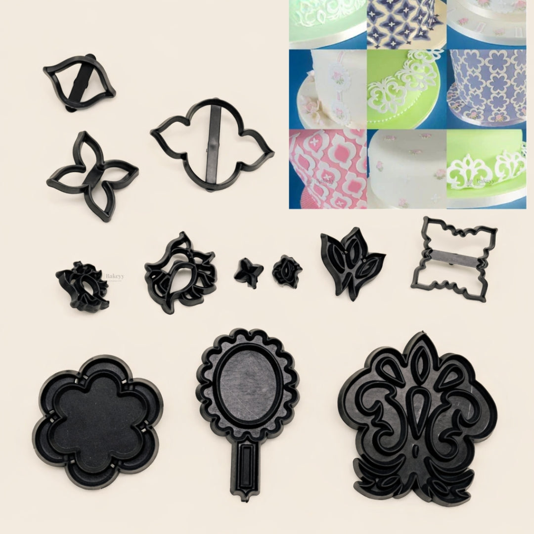 Mix & Match Side Design Cookie Cutter Set | Decorative Border Collection | Pack of 1