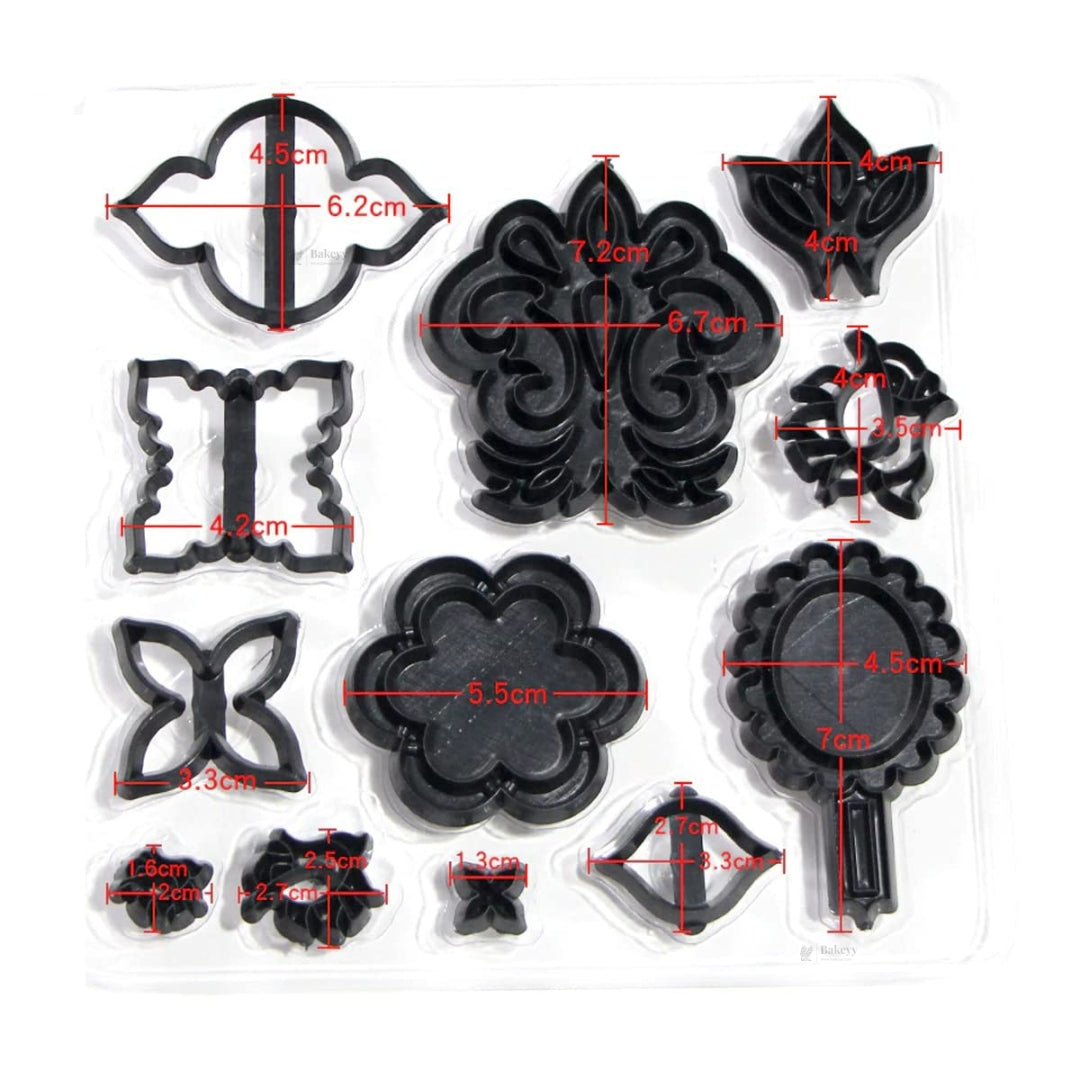 Mix & Match Side Design Cookie Cutter Set | Decorative Border Collection | Pack of 1