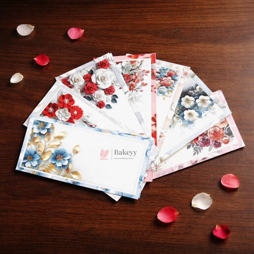 Floral & Artistic Printed Money Envelopes | Premium Cash & Gift Envelopes | Multiple Elegant Designs | Pack of 25