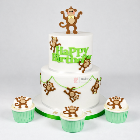 Monkey Fondant & Cookie Cutter Set