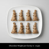 Mould - 657 | Geometric Rabbit Design| 4 Cavity | Pack of 1