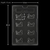 Mould 112 | Small Chicken Chocolate Mould | 8 Cavity | Pack of 1