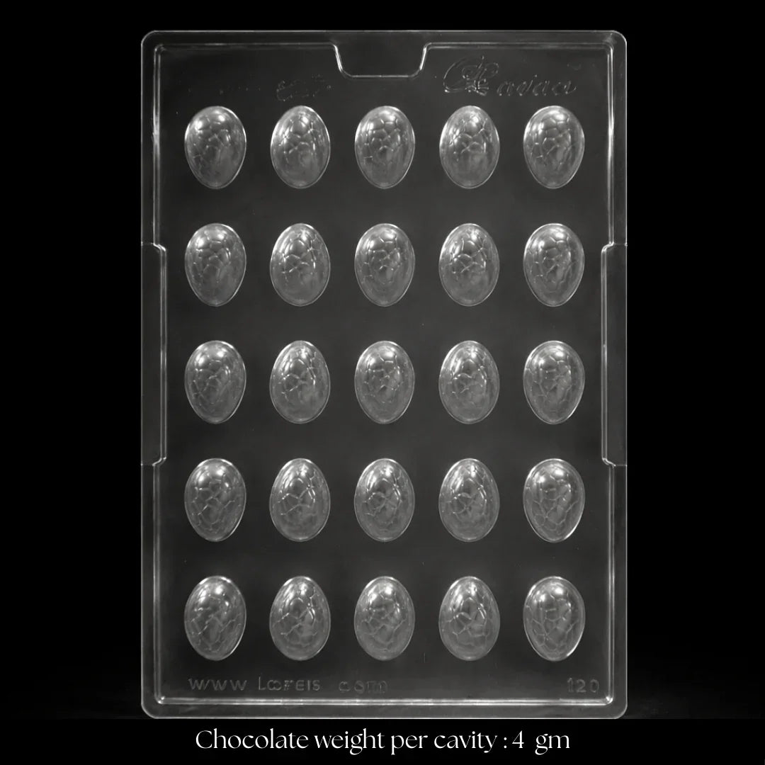 Mould120SmallCrackPatternEggChocolateMold25CavityPackof1_1 - Bakeyy.com