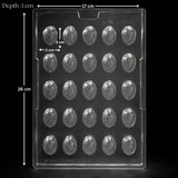 Mould 120 | Small Crack Pattern Egg Chocolate Mold | 25 Cavity | Pack of 1