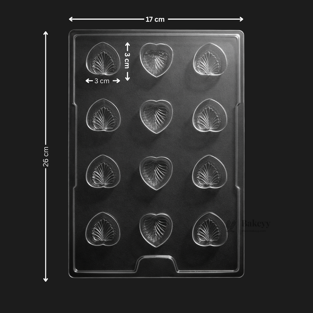 Mould 160 | Heart-Shaped Chocolate Mould | Baking Accessories | Plastic Chocolate Mould | Party Favor Mould | Pack of 1
