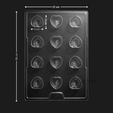 Mould 160 | Heart-Shaped Chocolate Mould | Baking Accessories | Plastic Chocolate Mould | Party Favor Mould | Pack of 1
