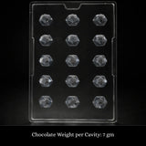 Mould 201 | Geometric Diamond Chocolate Mould | 15 Cavity | Pack of 1