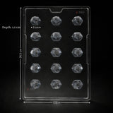 Mould 201 | Geometric Diamond Chocolate Mould | 15 Cavity | Pack of 1