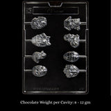 Mould 215 | Children Lollies | 8 Cavity | Pack of 1