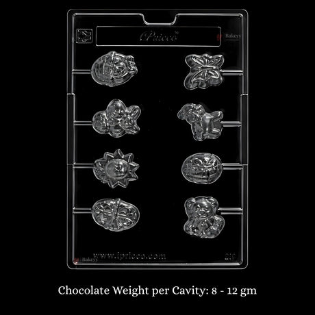 Mould 219 | Lollies | 8 Cavity | Pack of 1