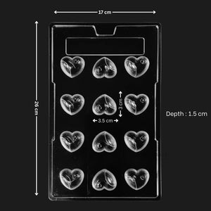 Mould301HeartChocolateMould3DSmoothHeartChocolateShapeFood-GradePlasticChocolateMouldPackof1_1 - Bakeyy.com