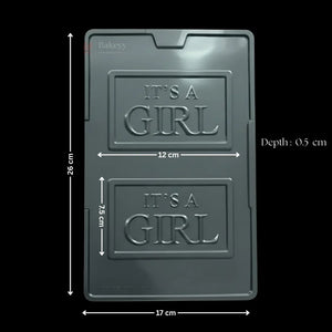 Mould378-IT_SAGIRLChocolateMouldTrayBakingAccessoriesPlasticChocolateMouldPartyFavorMouldPackof1_1 - Bakeyy.com