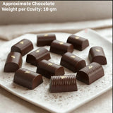 Mould 380 | Ridge Dome Chocolate Shape | 4 Cavity | Premium Mould Finish | Pack of 1