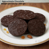 Mould 630 | Florentine Swirl Chocolate Disc Mould | Large Round Designer Chocolate Mould | Food-Grade Plastic (200 g) | Pack of 1