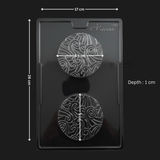 Mould 631 | Round Florentine Chocolate Mould | Embossed Swirl Designer Chocolate | Florentine Style Chocolate Making | Pack of 1