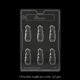 Mould 64 | Small Easter Rabbit Chocolate Mold | 6 Cavity | Pack of 1