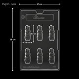 Mould 64 | Small Easter Rabbit Chocolate Mold | 6 Cavity | Pack of 1