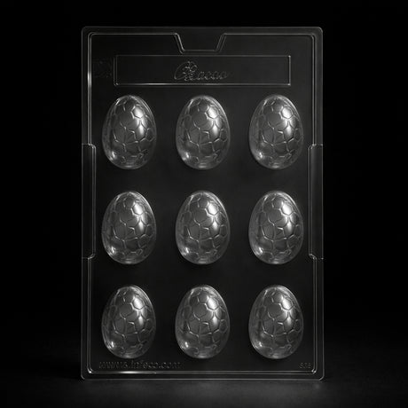 Mould 80 | Crack Pattern Egg Chocolate Mold | 9 Cavity | Pack of 1