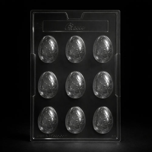 Mould 80 | Crack Pattern Egg Chocolate Mold | 9 Cavity | Pack of 1