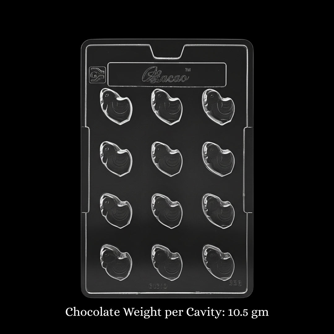 Mould - 338 | Mini Chick Chocolate Mould | 4 Cavity | Pack of 1