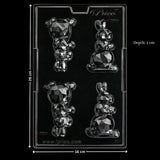 Mould - 657 | Geometric Rabbit Design | 4 Cavity | Pack of 1