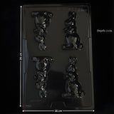 Mould - 657 | Geometric Rabbit Design| 4 Cavity | Pack of 1