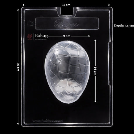 Mould 042, 100 | Geometric Dragon Egg Chocolate Mould | 1 Cavity | Pack of 1