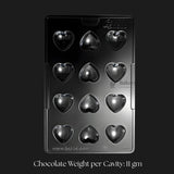 Mould 060 | Heart Shape Chocolate Mould Tray | 12 Cavity Heart Chocolate Mould | Pack of 1