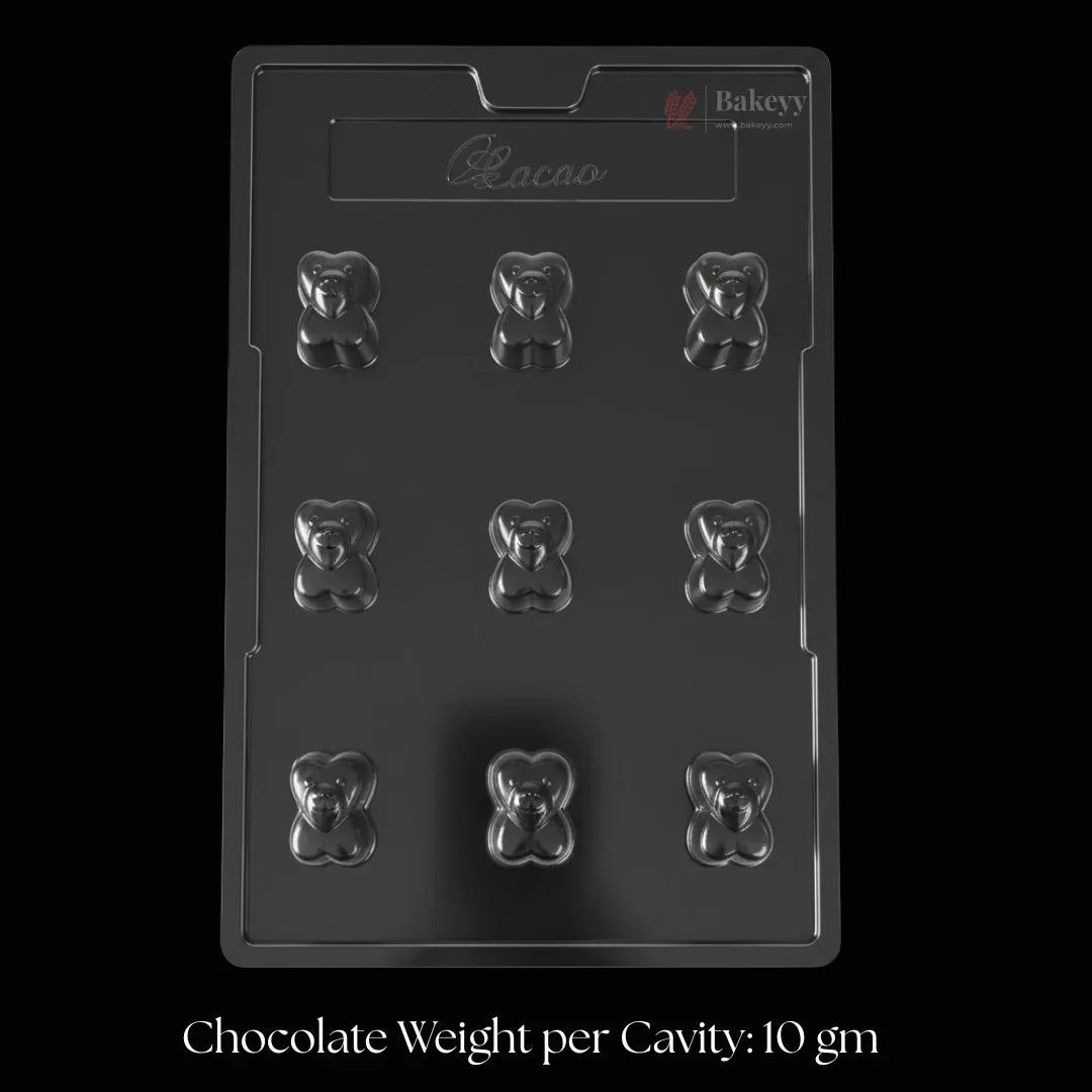 Mould 148 | Double Heart Chocolate Mould | 9 Cavity | Pack of 1