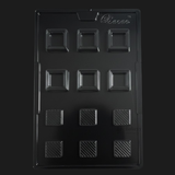 Mould 248-Square with Centre Filling Chocolate Mould Tray | Baking Accessories | Plastic Chocolate Mould | Party Favor Mould | Pack of 1