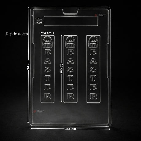 Mould 252 | Easter Chocolate Mould | 3 Cavity | Pack of 1