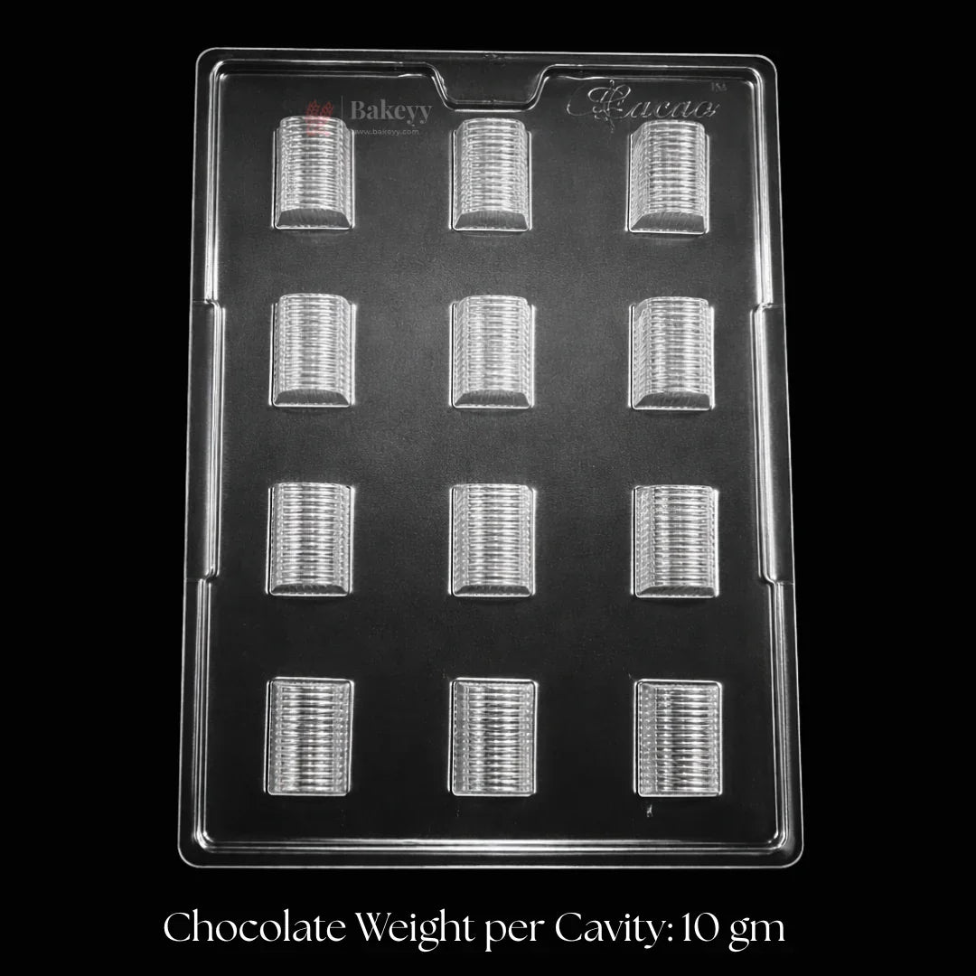 Mould 380 | Ridge Dome Chocolate Shape | 4 Cavity | Premium Mould Finish | Pack of 1