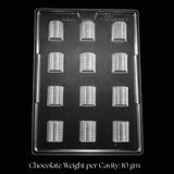 Mould 380 | Ridge Dome Chocolate Shape | 4 Cavity | Premium Mould Finish | Pack of 1