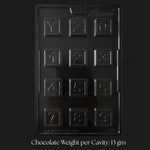 Mould_398_Alphabet_Number_Chocolate_Mould_Square_Letter_and_Digit_Chocolate_Tray_12_Cavity_Pack_of_1 - Bakeyy.com