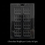Mould 478 | Mini Chocolate Bar Mould | 6 Cavity | Party Favor Mould | Pack of 1