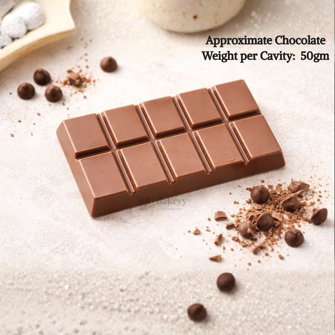 Mould 504 | Classic Segmented Chocolate Bar Mould  |Baking Accessories | Party Favor Mould | Pack of 1