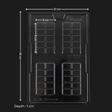 Mould 504 | Classic Segmented Chocolate Bar Mould  |Baking Accessories | Party Favor Mould | Pack of 1