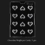 Mould_558-Hollow_Love_Heart_Chocolate_Mould_Tray_15_Cavity_Party_Favor_Mould_Pack_of_1 - Bakeyy.com