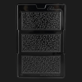 Mould 571 | Mini Heart textured Rectangular Chocolate Bar Mould – 3 Cavities | Baking Accessories | Party Favor Mould | Pack of 1