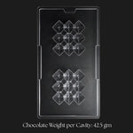 Mould_648_Diamond_Grid_Chocolate_Mould_2_Cavity_Party_Favor_Mould_Pack_of_1 - Bakeyy.com