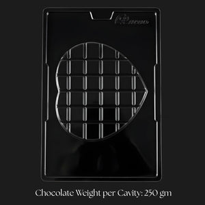 Mould_681_Dubai_Kunafa_Heart_Chocolate_Mould_Tray_1_Cavity_Party_Favor_Mould_Pack_of_1 - Bakeyy.com