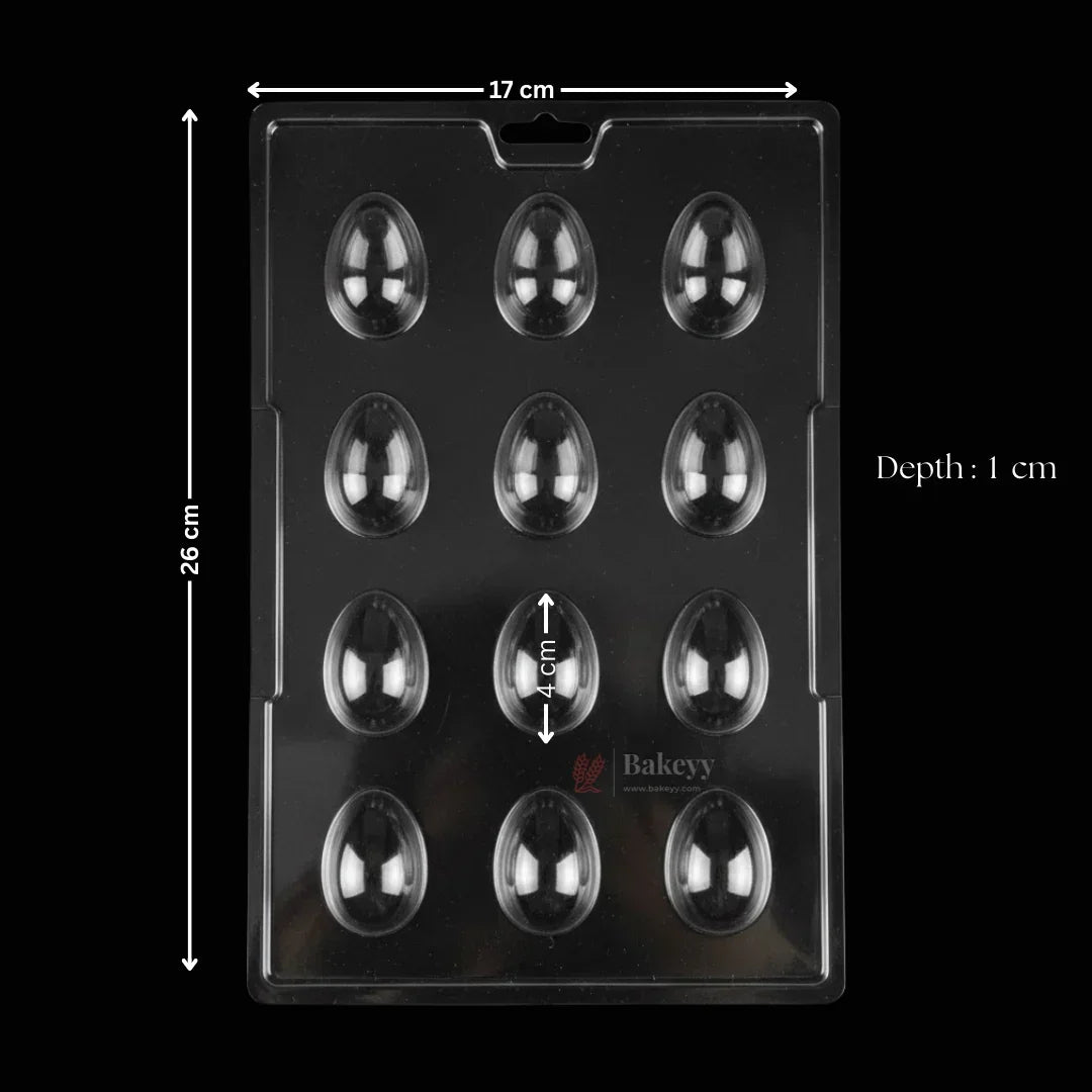 Mould_688-_SMOOTH_EASTER_EGG_Chocolate_Mould_Tray_Baking_Accessories_Plastic_Chocolate_Mould_Party_Favor_Mould_Pack_of_1_2 - Bakeyy.com