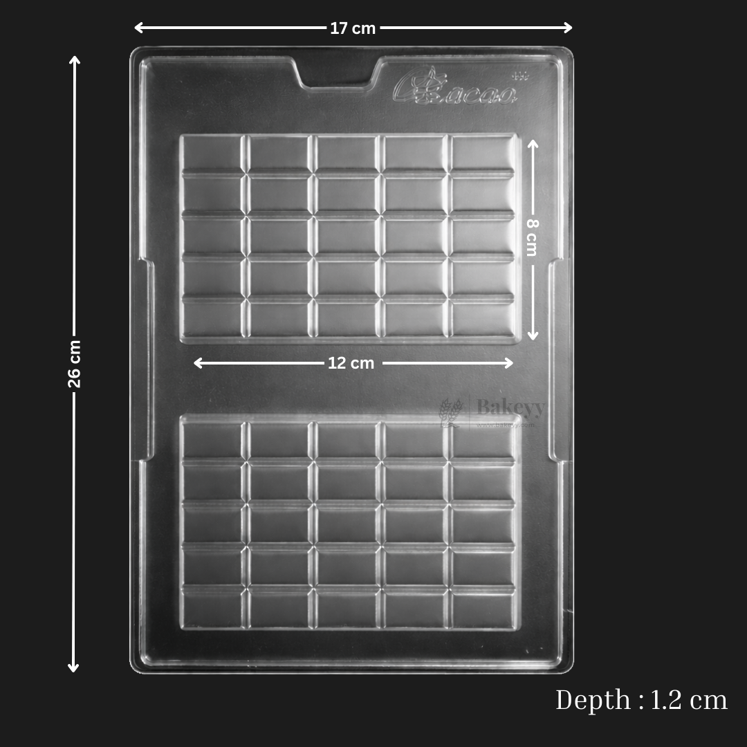 Mould 699 | Kunafa For Partition Trays | Chocolate Bar Mould | Baking Accessories | Party Favor Mould | Pack of 1