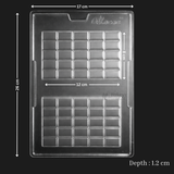 Mould 699 | Kunafa For Partition Trays | Chocolate Bar Mould | Baking Accessories | Party Favor Mould | Pack of 1