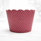Printed Cupcake Liners | Assorted Red Designs | Baking Paper Cups | 3 Design Options | Pack of 50