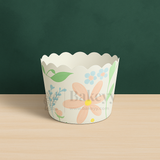 Pastel Floral Muffin Cup | Pack of 50