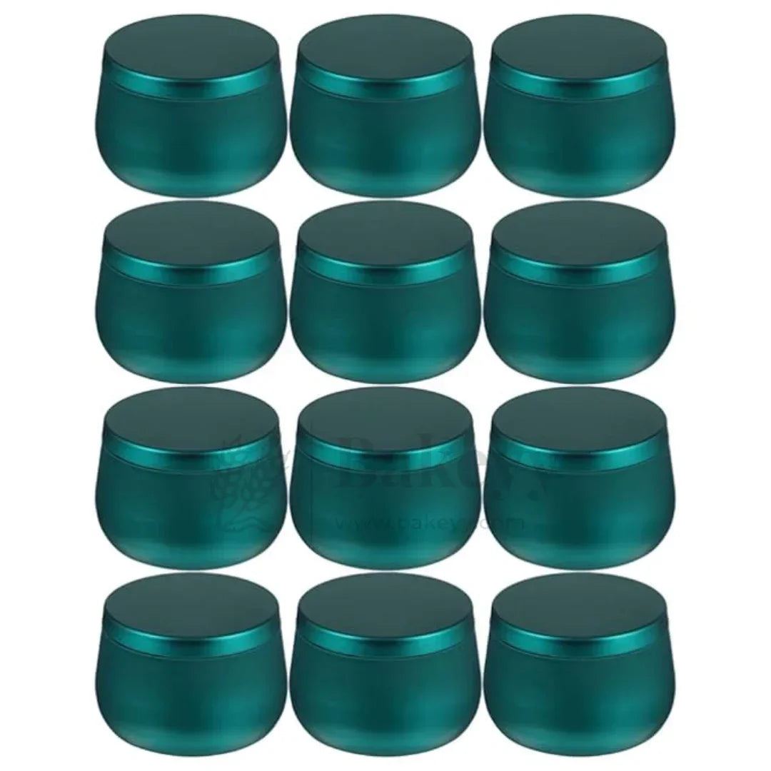 Green Candle Tin Box | 5x7.5cm| Empty Decorative Tin Box | Chocolate Box | Candy Box | Gift Box | Pack Of 4 - Bakeyy.com - India - Green Candle Tin Box | 5x7.5cm| Empty Decorative Tin Box | Chocolate Box | Candy Box | Gift Box | Pack Of 4 - Pack of 4