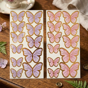 Multi-SizeButterfly3DCakeTopperDecorationSetwithSticks - Bakeyy.com