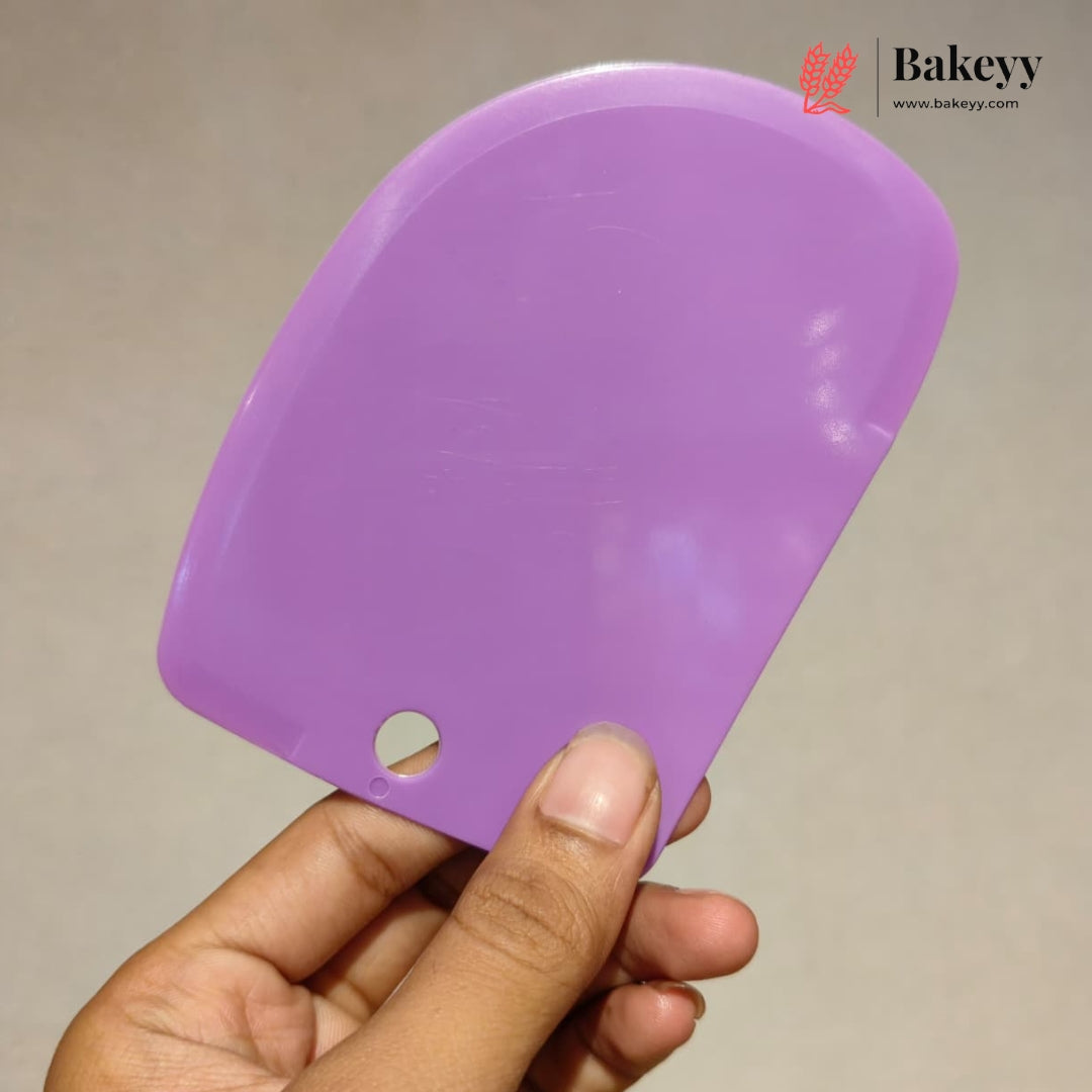 Multicolor Plastic Cake Scraper Set | Cake Smoothing & Decorating | Pack of 1